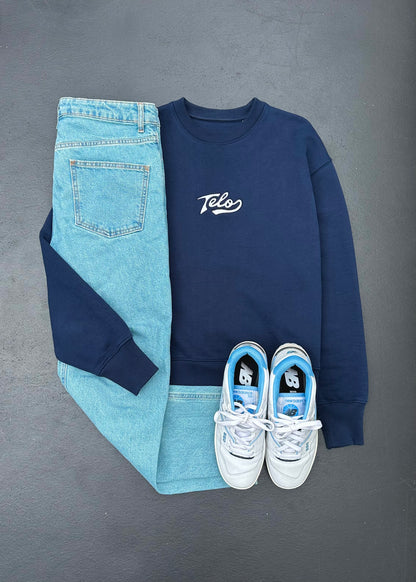 CURVE CREWNECK (NAVY)